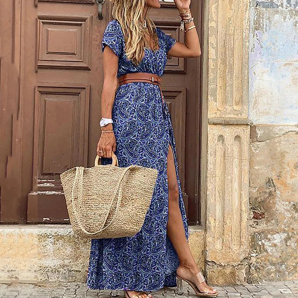 Bohemian  Floral  Maxi Dress