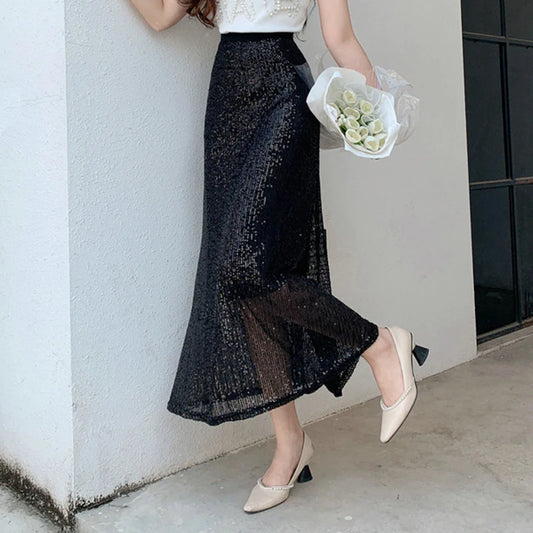 Style Sequin Pencil Skirt