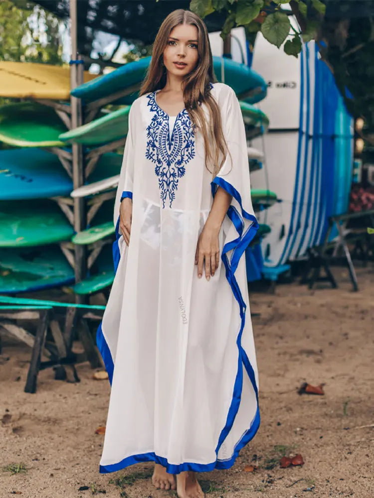 Bohemian Embroider Beach Dress